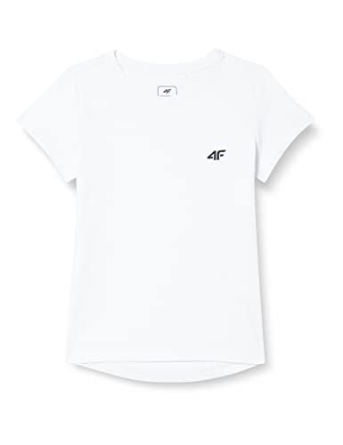 4F JUNIOR Mädchen T-Shirt F279 Tshirt, weiß, 152 cm von 4F JUNIOR