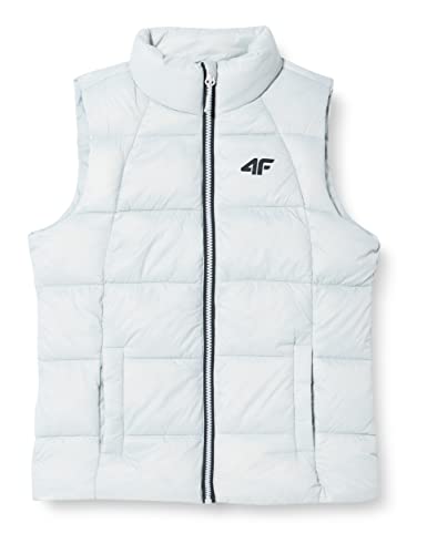 4F JUNIOR Mädchen Vest Jacket F076A Weste, Cold Light Grey, 152 cm von 4F JUNIOR