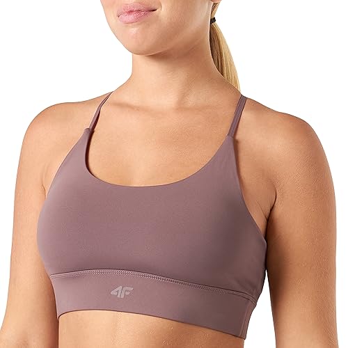 4F Damen F079 Sport-BH, Hellbraun, L von 4F