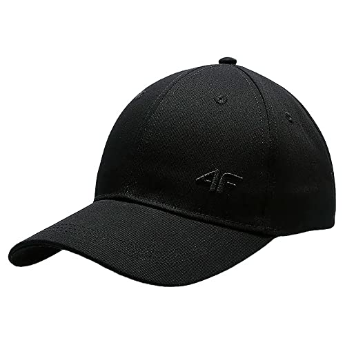 4F Damen F109 Baseball Cap, Tiefschwarz, M von 4F
