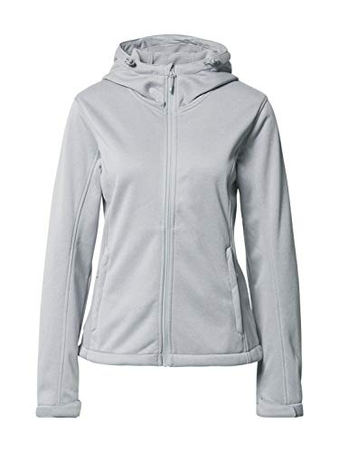 4F Damen Fatme Softshelljacke, Cold Light Grey Melange, L von 4F