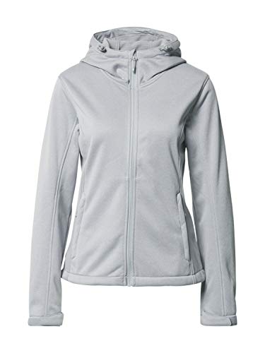 4F Damen Fatme Softshelljacke, Cold Light Grey Melange, S von 4F