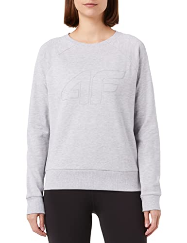 4F Damen H4z22-bld350 Sweatshirt, Cold Light Grey Melange, XL von 4F