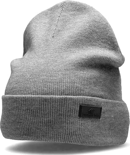 4F Damen H4Z22-cad003 Mantel, Grau (Cold Light Grey Melange), S von 4F