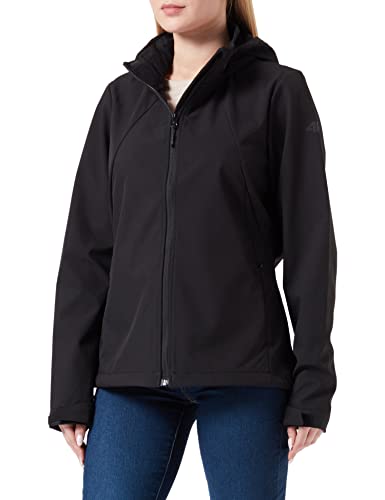 4F Damen H4z22-sfd001 Softshell Jacke, tiefschwarz, 38 von 4F