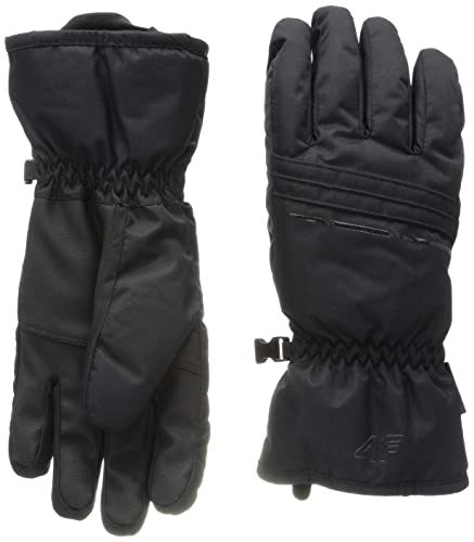 4F Damen SKI Gloves RED002 Jeans, DEEP Black, L von 4F