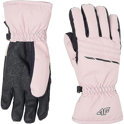 4F Damen SKI Gloves RED002 Jeans, Light PINK, M von 4F