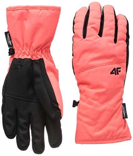 4F Damen SKI Gloves RED003 Jeans, Red, XL von 4F