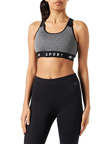 4F Damen Sport Bra F051 Sport-BH, Middle Grey Melange, von 4F