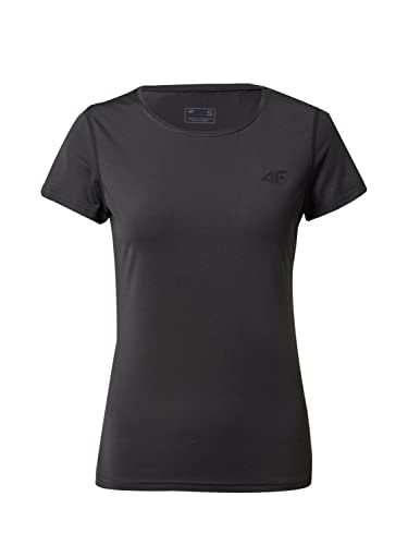 4F Damen Women's Functional T-Shirt Tsdf352 Tshirt FNK, Tiefschwarz, Small von 4F