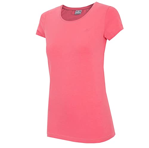 4F Damen Women's Tsd350 T-Shirt, Coral, L von 4F