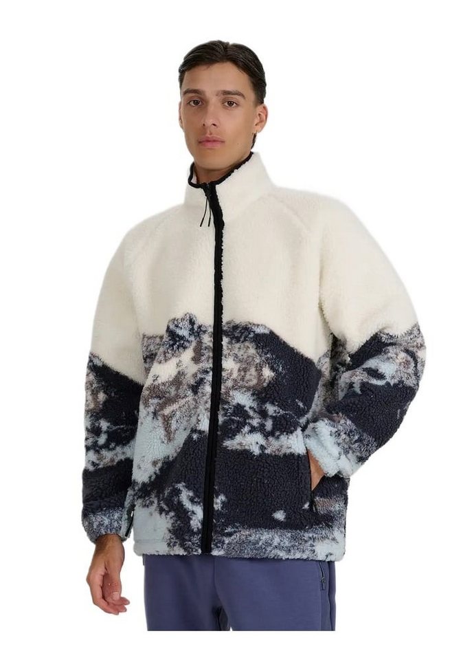 4F Fleecejacke U351 (Oversize, Sherpafleece) beige/bunt Herren von 4F
