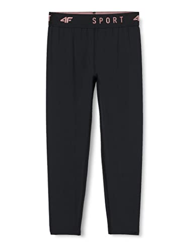 4F Girl's Functional Trousers JSPDF002 Tights FNK, Deep Black, 122/128 für Mädchen, Tiefschwarz von 4F