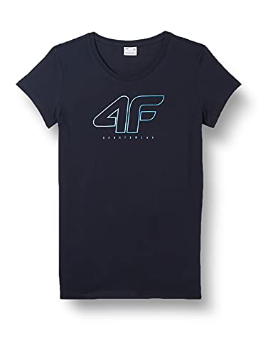 4F Girls H4Z20-TSD022-31S T-Shirt, Navy pers, Small von 4F
