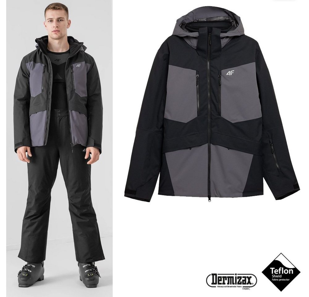 4F Hardshelljacke DERMIZAX® 20.000 - 4F Herren Skijacke Membran Winterjacke Primaloft von 4F