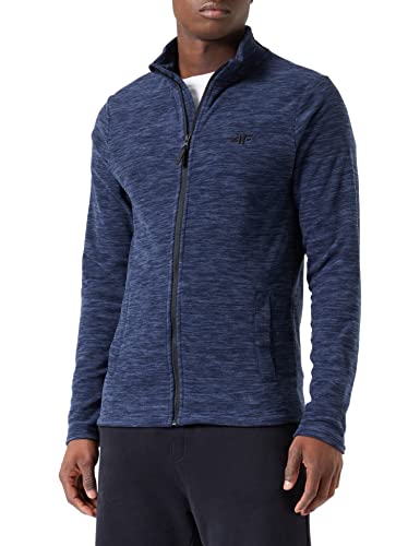4F Herren Fleece Plm350 Jeans, Dark Blue Melange, L 4F Herren Fleece Plm350 Jeans, Dark Blue Melange, L von 4F
