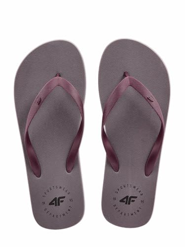 4F Herren Flipflop M026a Sandale, dunkelgrau, 46 EU von 4F