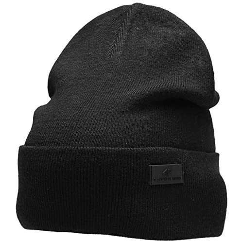 4F Herren H4Z22-CAM004 Baskenmütze, DEEP Black, One Size von 4F