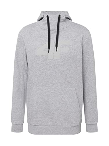4F Herren H4Z22-blm352 Sweatshirt, Grau (Cold Light Grey Melange), XXL von 4F