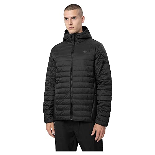 4F Herren M085 DOWN Jacket, Tiefschwarz, L von 4F