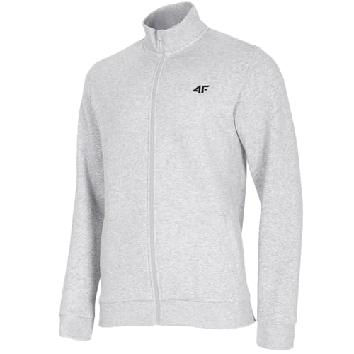 4F Herren M0949 Sweatshirt, Grau (Cold Light Grey Melange), XXXL von 4F