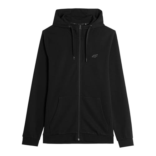 4F Herren M0951 Sweatshirt, Tiefschwarz, Large von 4F