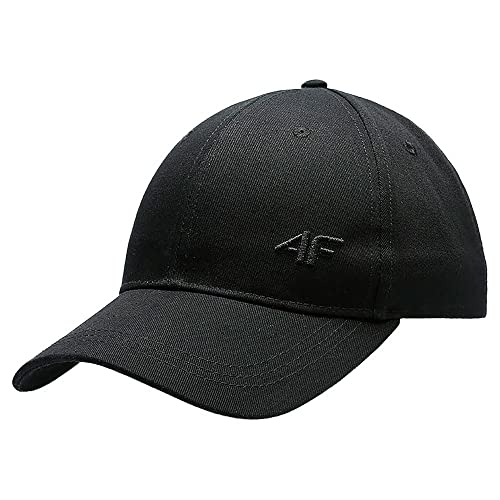 4F Herren M119 Baseball Cap, Tiefschwarz, 56 von 4F