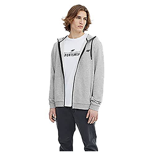 4F Herren M354 Sweatshirt, Grau (Cold Light Grey Melange), XL von 4F