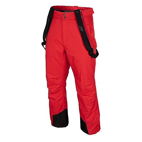 4F Herren Men's Ski Spmn001 Trousers FNK, Rot, XXL von 4F