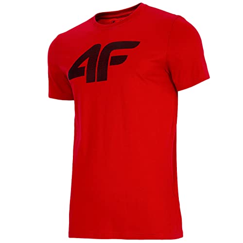 4F Herren Men's Tsm353 T-Shirt, Rot, XL von 4F