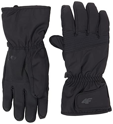 4F Herren SKI Gloves REM001 Jeans, DEEP Black, S von 4F