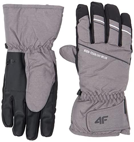 4F Herren SKI Gloves REM002 Jeans, Grey Melange, L von 4F