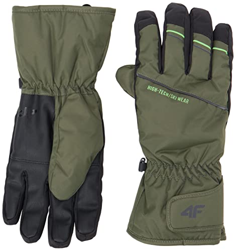 4F Herren SKI Gloves REM002 Jeans, Khaki, M von 4F