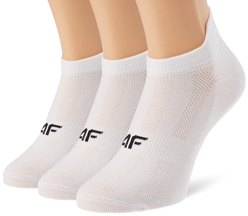 4F Herren CAS M154 (3pack) Socken, White, 9-11 von 4F