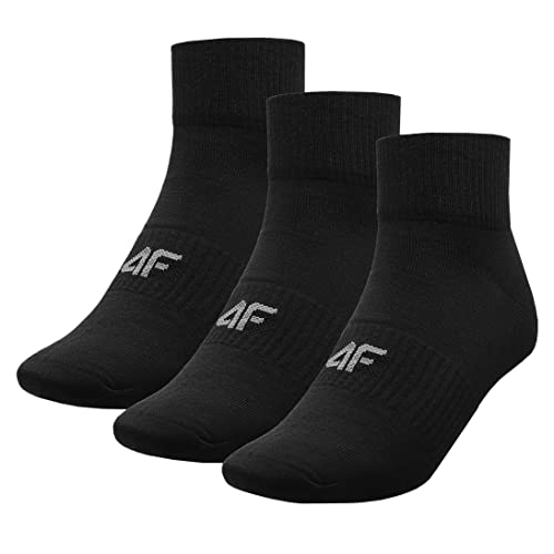4F Herren SOM302 Socken, DEEP Black, 39-42 von 4F