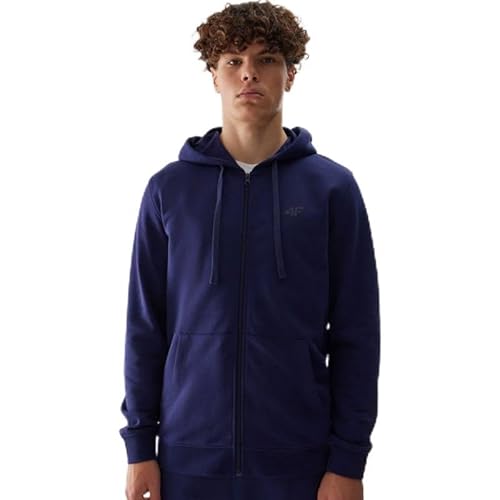 4F Herren Sweatshirt M0951 Kapuzenpullover, Navy, XL von 4F