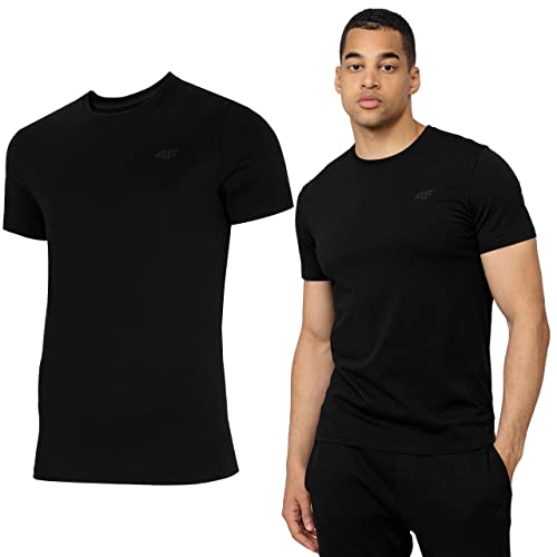 4F Herren T-Shirt, Tsm352 Tshirt, Tiefschwarz, XXL von 4F