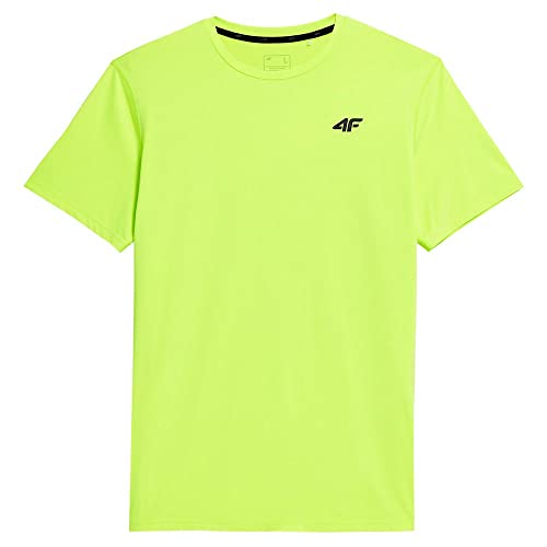 4F Herren T-Shirt M259 Tshirt FNK, Canary Green Neon, L von 4F