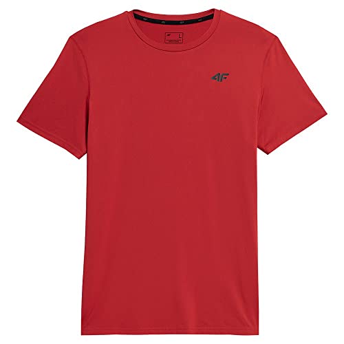 4F Herren T-Shirt M259 Tshirt FNK, Rot, L von 4F