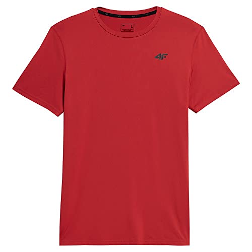 4F Herren T-Shirt M259 Tshirt FNK, Rot, XXL von 4F