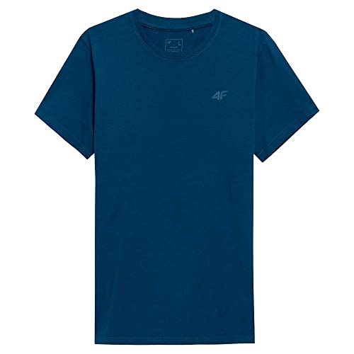 4F Herren T-Shirt M536 Tshirt, Jeansblau, L von 4F