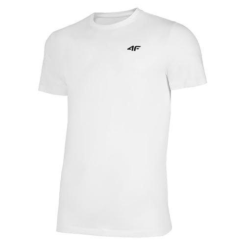 4F Herren T-Shirt M536 Tshirt, weiß, M von 4F