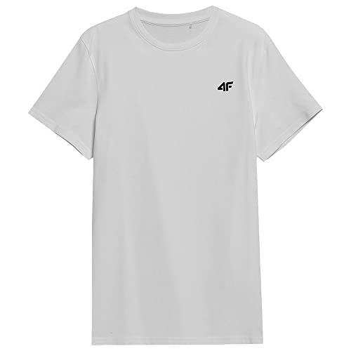 4F Herren T-Shirt M536 Tshirt, weiß, XXL von 4F