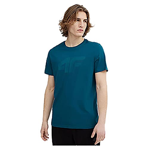 4F Herren T-Shirt M537 Tshirt, Jeansblau, L von 4F