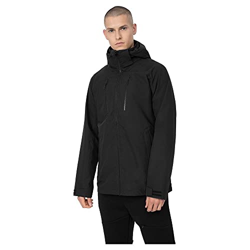 4F Herren Technische Jacke M081 Technical Jacket, Tiefschwarz, Large von 4F