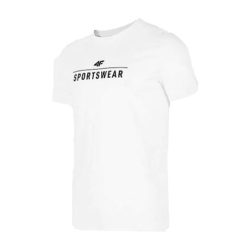 4F Herren t-Shirt, Tsm354 Tshirt, Weiß, L von 4F