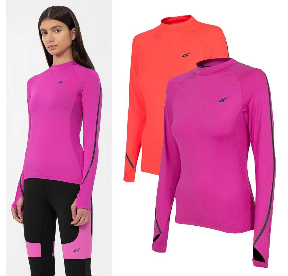 4F Kurzarmshirt 4F - Damen Sport Langarmshirt, Laufshirt von 4F