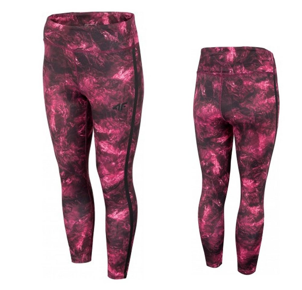 4F Leggings 4F - Damen Sport Leggings Sporthose mit Schlüsselfach, schwarz rosa 4F Leggings 4F - Damen Sport Leggings Sporthose mit Schlüsselfach, schwarz rosa von 4F