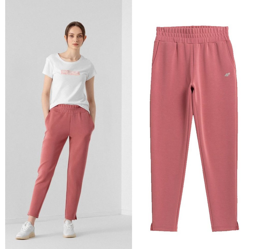 4F Leggings 4F - Damen Sport Yoga Baumwollhose, Jogginghose, rose von 4F