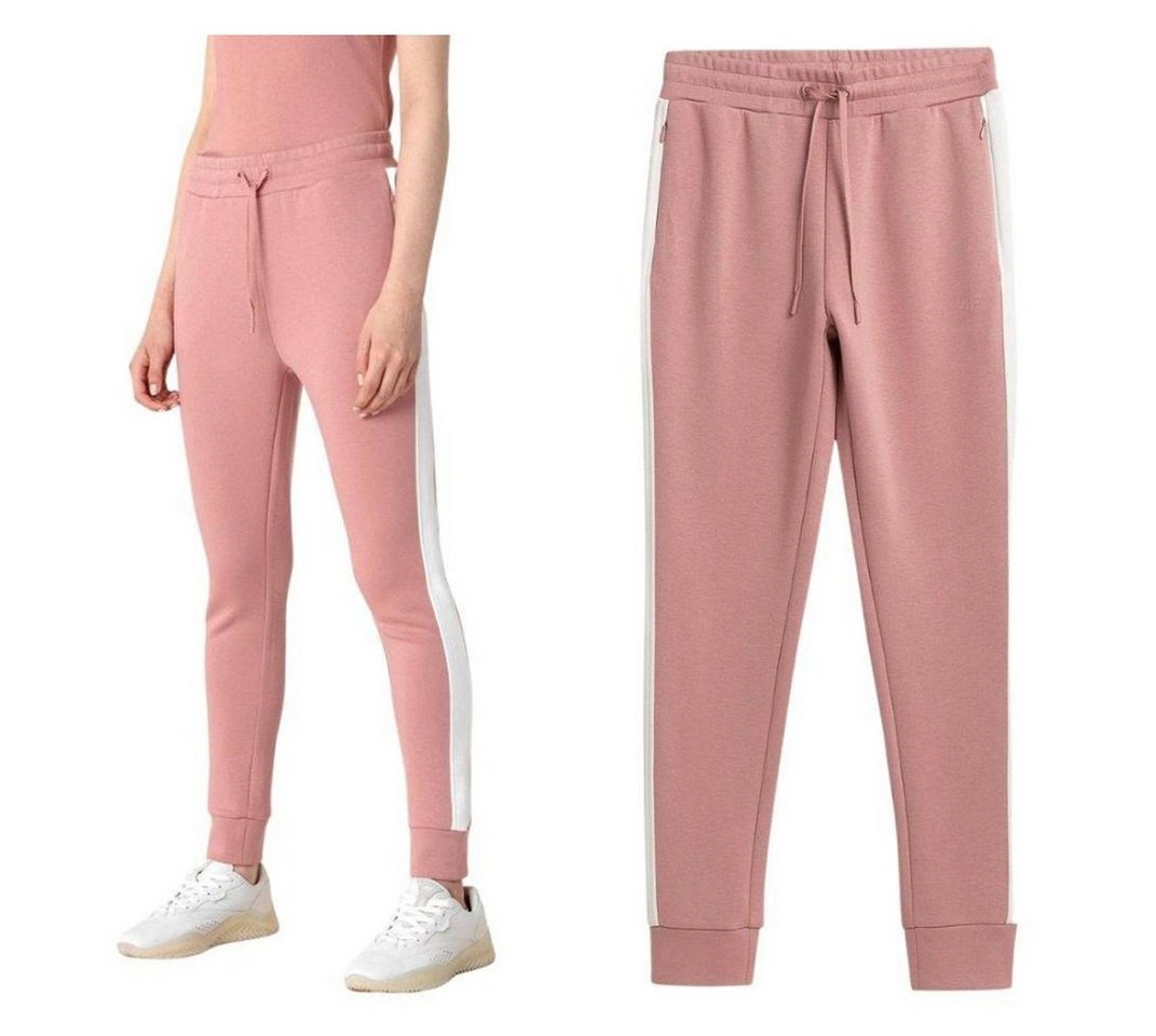 4F Leggings 4F - Damen Sweathose, Jogginghose Retro weiß rose von 4F